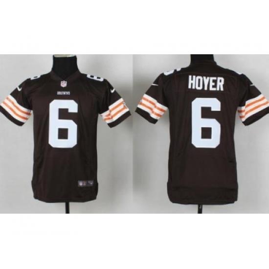 Youth Nike Cleveland Browns 6 Brian Hoyer Brown NFL Jersey