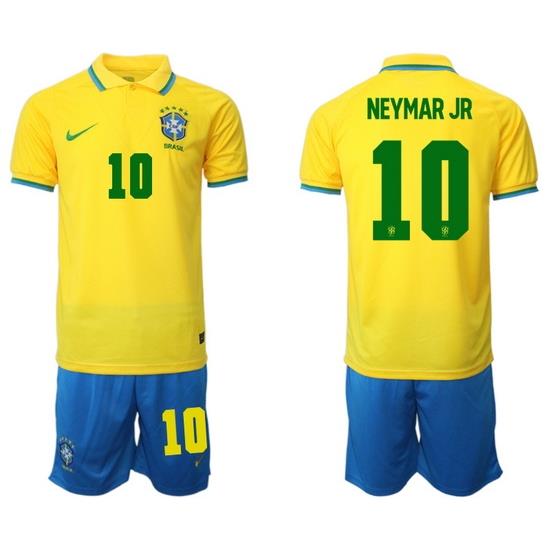Men FIFA 2022 Brazil Soccer Neymar JR Jersey 066
