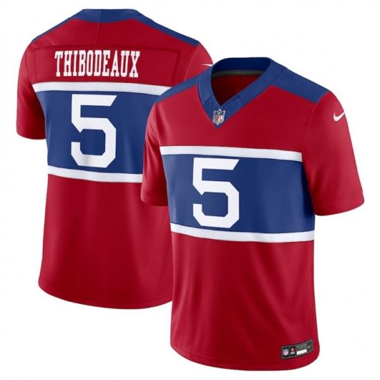 Youth New York Giants 5 Kayvon Thibodeaux Century Red Alternate Vapor F U S E  Limited Stitched Football Jersey