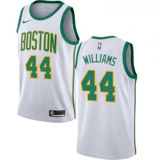 Youth Nike Boston Celtics 44 Robert Williams Swingman White NBA Jersey City Edition