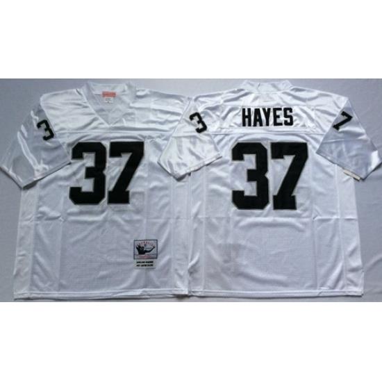 Mitchell And Ness Raiders #37 Lester Hayes White Throwback Stitched NFL Jersey