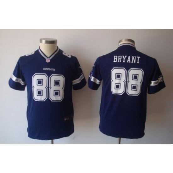 Youth Nike Dallas Cowboys 88# Dez Bryant Blue Nike NFL Jerseys
