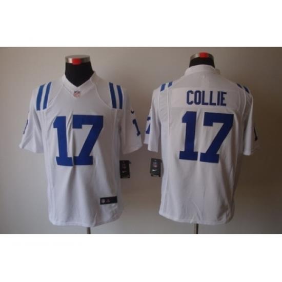 Nike Indianapolis Colts 17 Austin Collie White Limited NFL Jersey