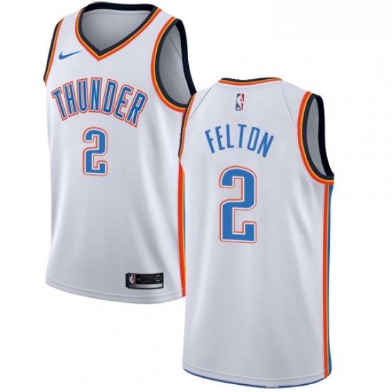 Youth Nike Oklahoma City Thunder 2 Raymond Felton Authentic White Home NBA Jersey Association Edition