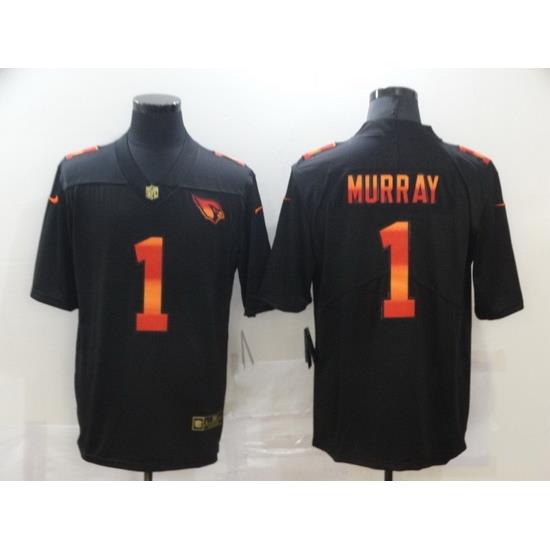Nike Arizona Cardinals 1 Kyler Murray Black Colorful Fashion Limited Jersey