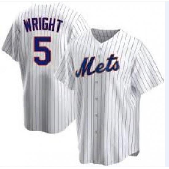 Mens Nike NeW York Mets 5 David Wright Replica White Home Cool Base MLB Jersey