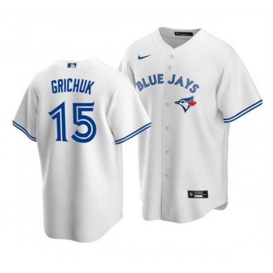Men Toronto Blue Jays 15 Whit Merrifield White Cool Base Stitched Jersey