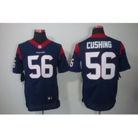 Nike Houston Texans 56 Brian Cushing Blue Elite NFL Jersey