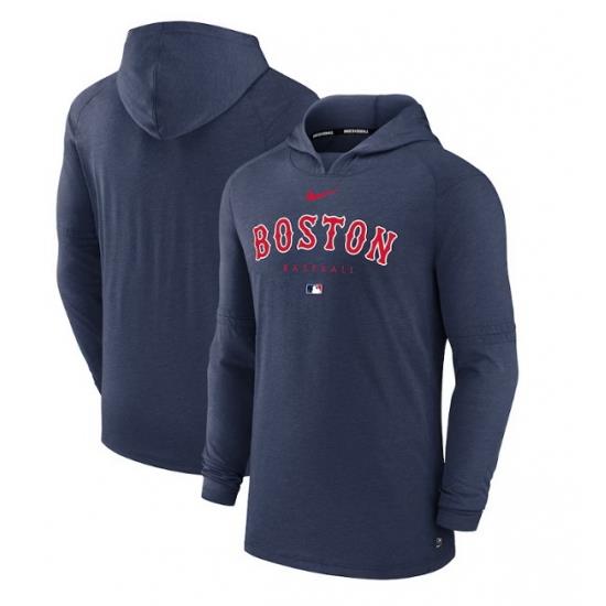 Men Boston Red Sox Navy Dri FIT Early Work Pullover Hoodie