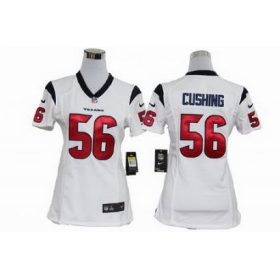 Women Nike Houston Texans #56 Brian Cushing White Jerseys