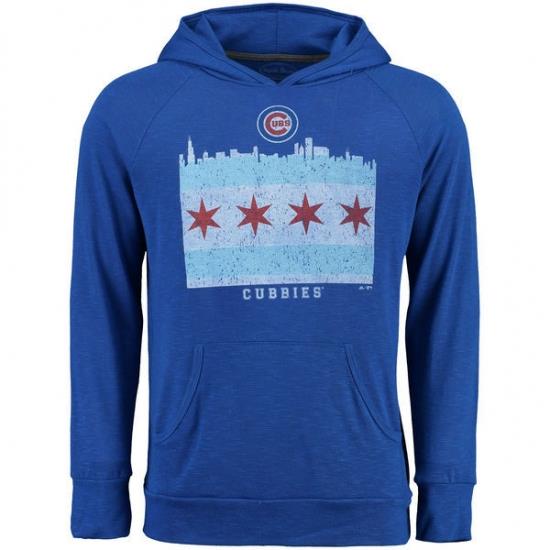 Men Chicago Cubs Royal Men Pullover Hoodie12