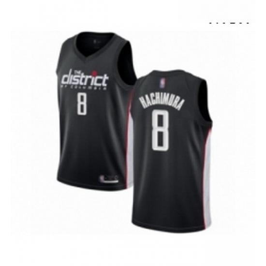 Mens Washington Wizards 8 Rui Hachimura Swingman Black Basketball Jersey City Edition