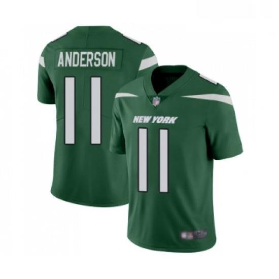 Youth NeW York Jets 11 Robby Anderson Green Team Color Vapor Untouchable Limited Player Football Jersey