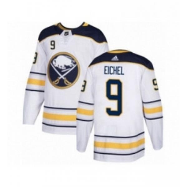 Youth Adidas Buffalo Sabres 9 Jack Eichel Authentic White Away NHL Jersey