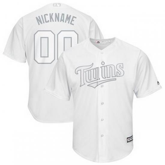 Men Women Youth Toddler All Size Minnesota Twins Majestic 2019 Players Weekend Cool Base Roster Custom White Jersey