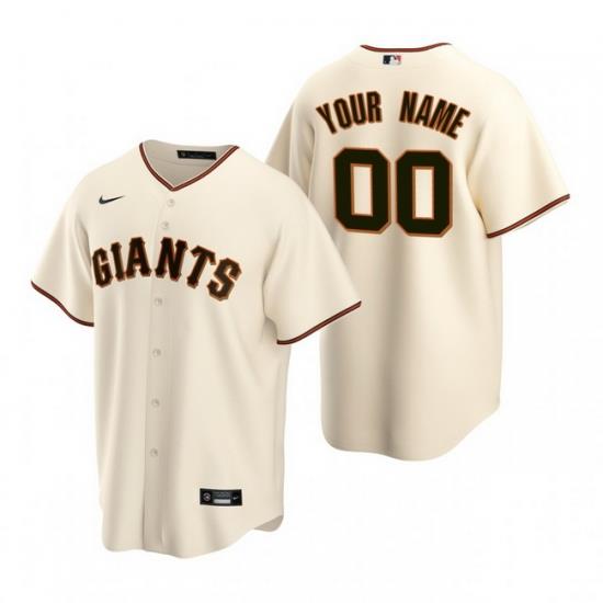 Men Women Youth Toddler All Size San Francisco Giants Custom Nike Cream Stitched MLB Cool Base Home Jersey