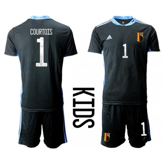 Kids Belgium Short Soccer Jerseys 003