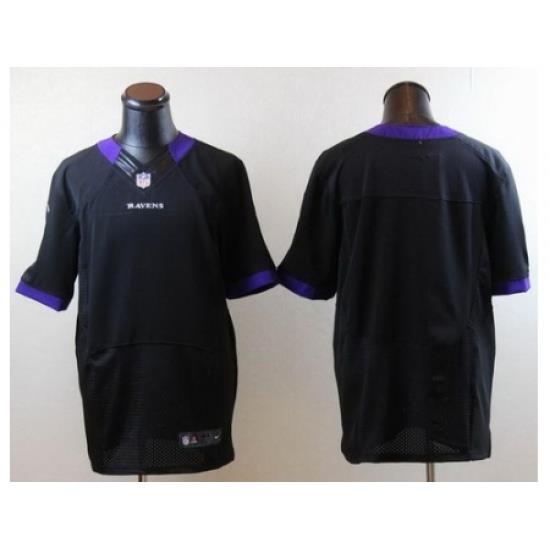Nike Baltimore Ravens Blank Black Elite NFL Jersey