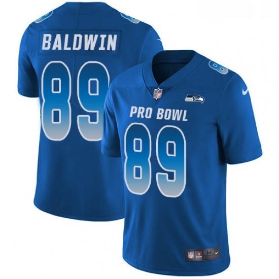 Youth Nike Seattle Seahawks 89 Doug Baldwin Limited Royal Blue 2018 Pro Bowl NFL Jersey