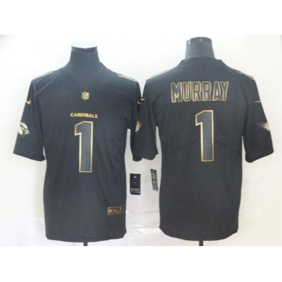 Nike Cardinals 1 Kyler Murray Black Gold Vapor Untouchable Limited Jersey