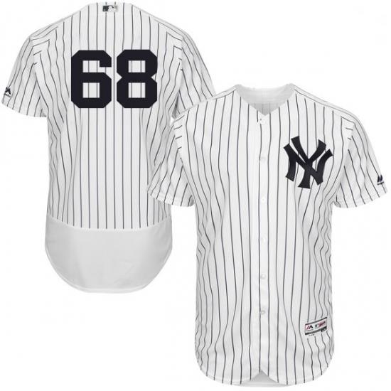 Mens Majestic NeW York Yankees 68 Dellin Betances White Home Flex Base Authentic Collection MLB Jersey