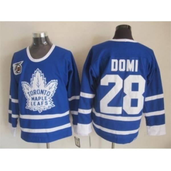 NHL Toronto Maple Leafs #28 domi blue Jerseys[m&n 75th]