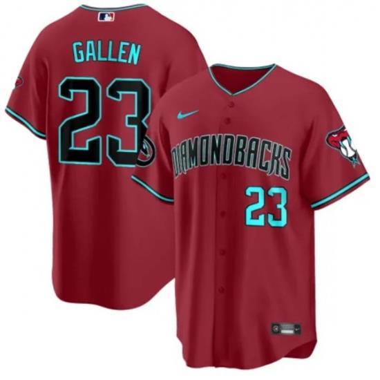 Men Arizona Diamondbacks 23 Zac Gallen 2023 24 Red Cool Base Stitched Baseball Jersey
