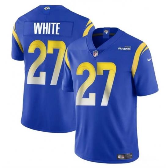 Youth Los Angeles Rams 27 Tre'Davious White Blue Vapor Untouchable Stitched Football Jersey