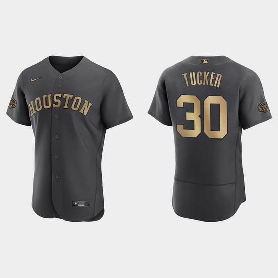 Men Kyle Tucker Houston Astros 2022 Mlb All Star Game Authentic Charcoal Jersey