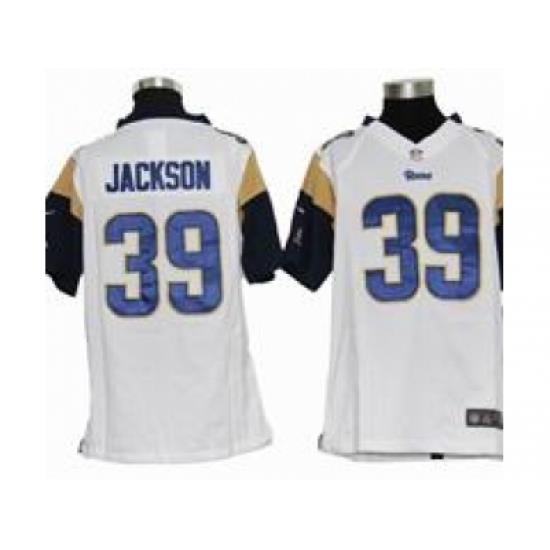 Youth Nike Youth St. Louis Rams #39 Steven Jackson White jerseys