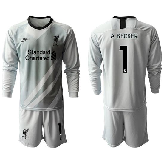 Men Liverpool Long Sleeve Soccer Jerseys 525