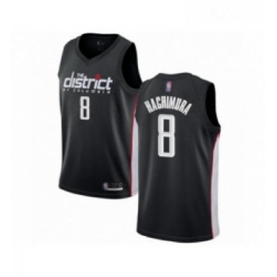 Youth Washington Wizards 8 Rui Hachimura Swingman Black Basketball Jersey City Edition