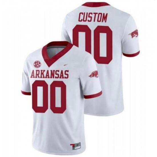 Men Women Youth Arkansas Razorbacks Jersey Custom Stitched Jersey College Football White