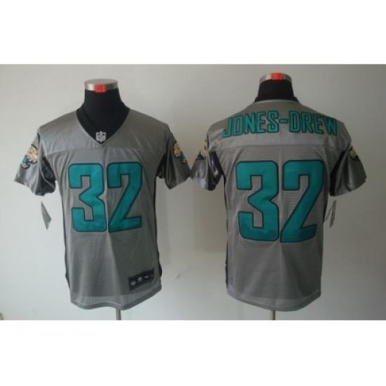 Nike Jacksonville Jaguars 32 Maurice Jones-Drew Grey Elite Shadow NFL Jersey