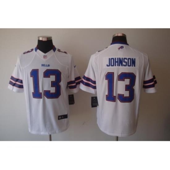 Nike Buffalo Bills 13 Steve Johnson White Limited NFL Jersey