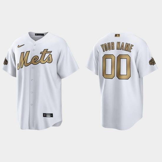 Men Women Youth Custom New York Mets 2022 Mlb All Star Game White Replica Jersey