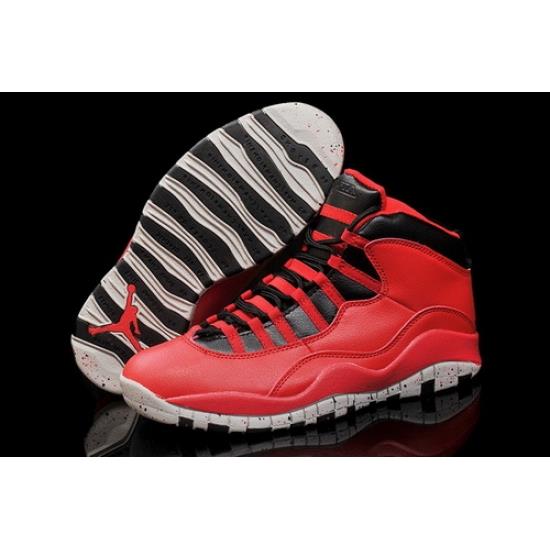 Air Jordan 10 Shoes 2015 Mens Engraved Edition Red Black
