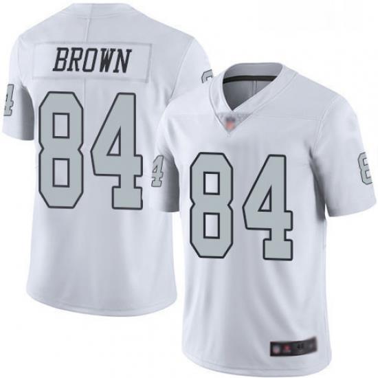 Mens Antonio BroWn Limited White Jersey Oakland Raiders Football 84 Jersey Rush Vapor Untouchabel Jersey