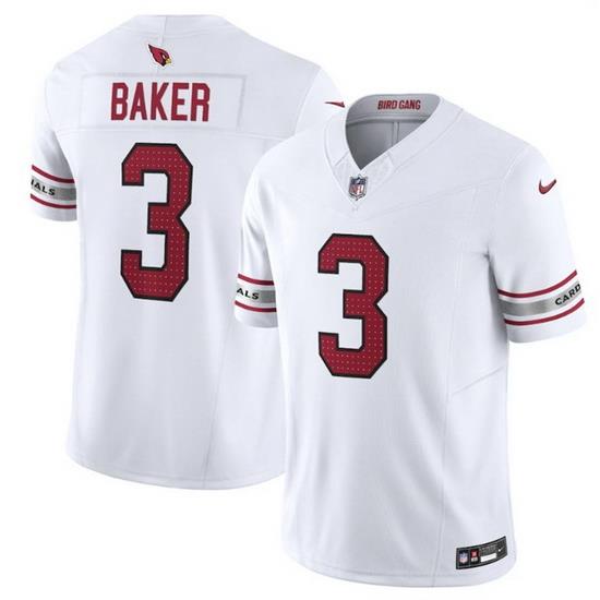 Youth Arizona Cardinals 3 Budda Baker White Vapor Untouchable F U S E  Limited Stitched Football Jersey