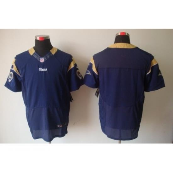 Nike St. Louis Rams Blank Blue Elite NFL Jersey