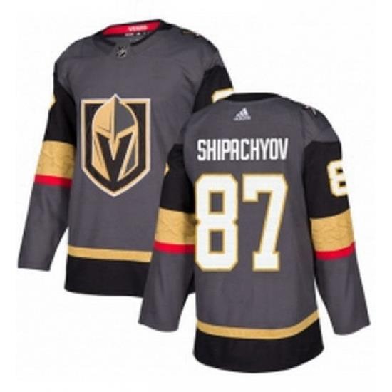 Mens Adidas Vegas Golden Knights 87 Vadim Shipachyov Premier Gray Home NHL Jersey