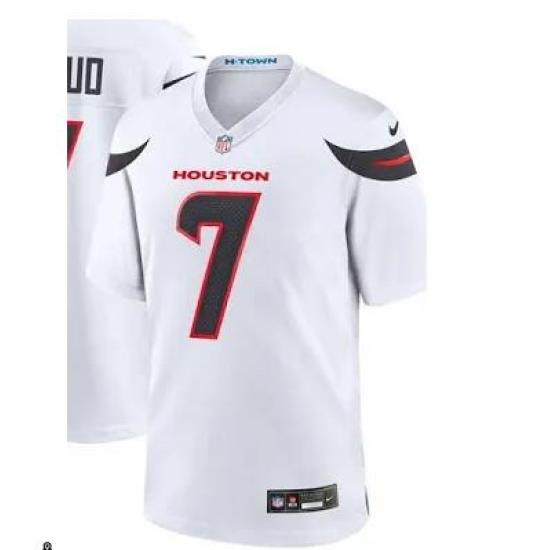 Men's Houston Texans #7 C.J. Stroud White Fashion Vapor Untouchable Limited Stitched Nike Football Jersey