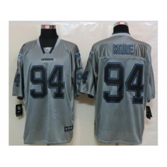 Nike Dallas Cowboys 94 DeMarcus Ware grey Elite lights out NFL Jersey