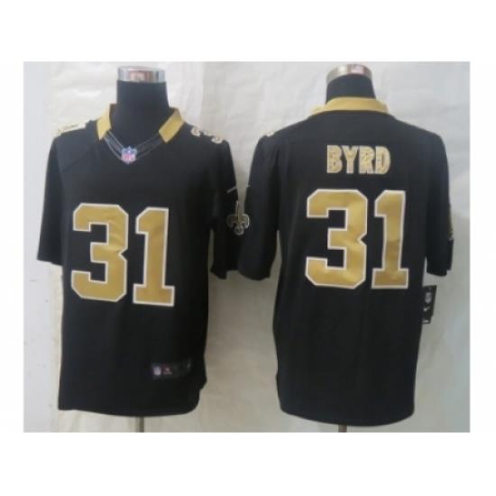 Nike New Orleans Saints 31 Jairus Byrd black Limited NFL Jersey