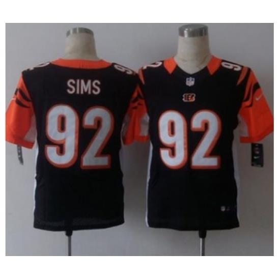 nike nfl jerseys cincinnati bengals 92 sims black[Elite][sims]