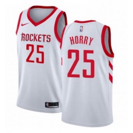 Youth Nike Houston Rockets 25 Robert Horry Swingman White Home NBA Jersey Association Edition