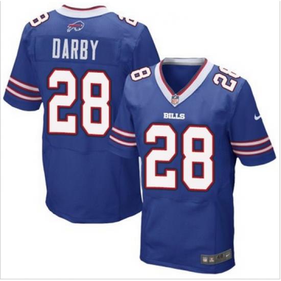 Nike Buffalo Bills #28 Ronald Darby Royal Blue Team Color Mens Stitched NFL New Elite Jersey