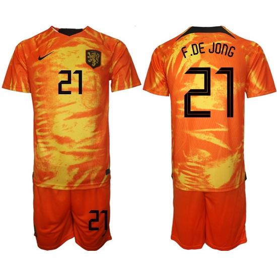Men FIFA 2022 Netherlands Soccer Jersey 066