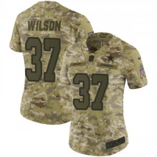 Nike Donovan Wilson Dallas Cowboys Limited Camo 2018 Salute to Service Jersey Women