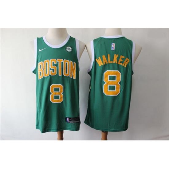 Celtics 8 Kemba Walker Green Earned Edition Nike Swingman Jersey